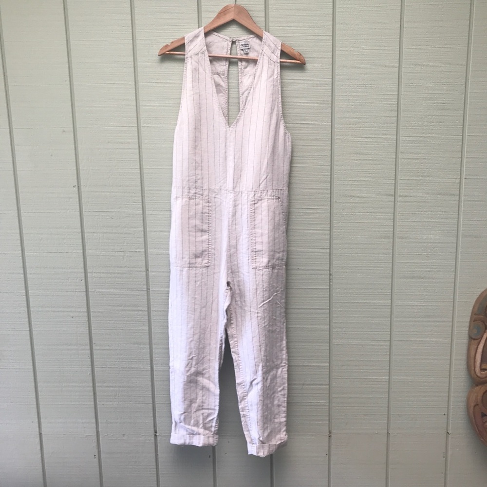 100% linen jumpsuit by Rhythm, sz md
